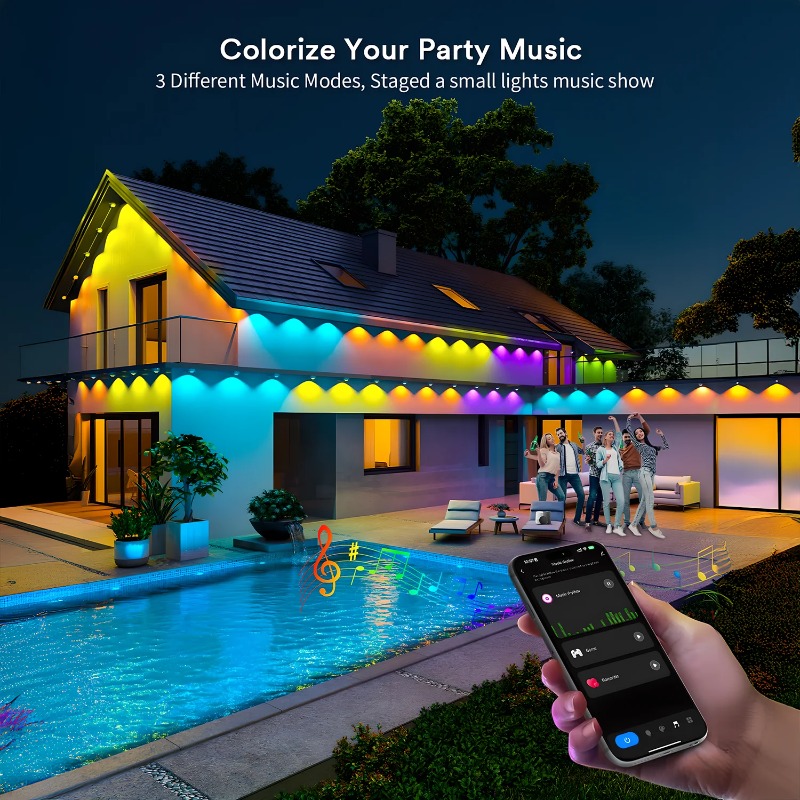 150FT 90LED Smart RGBIC Perman - Smart Home Yellow 评论和价格
