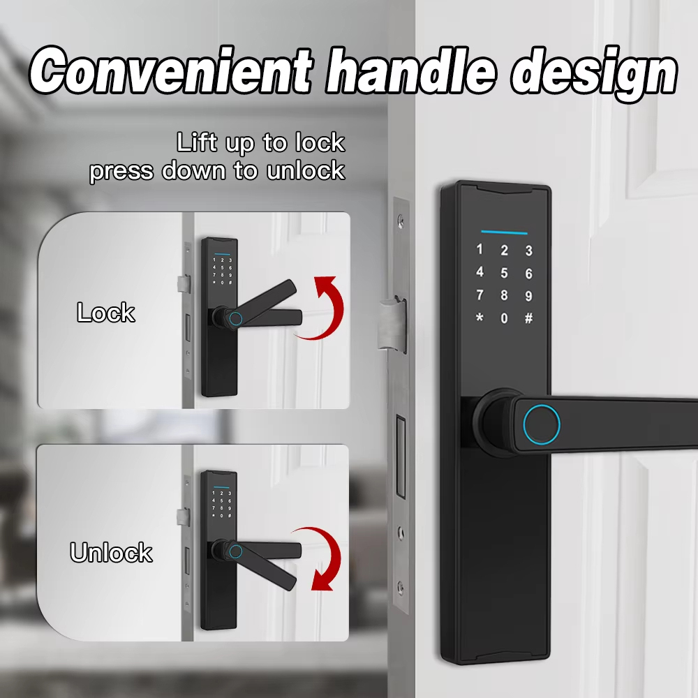 Bluetooth-compatible Tuya APP  - Smart Home Door Lock 评论和价格