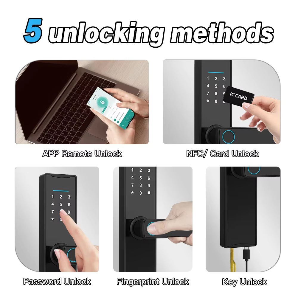 Bluetooth-compatible Tuya APP  - Smart Home Door Lock 评论和价格