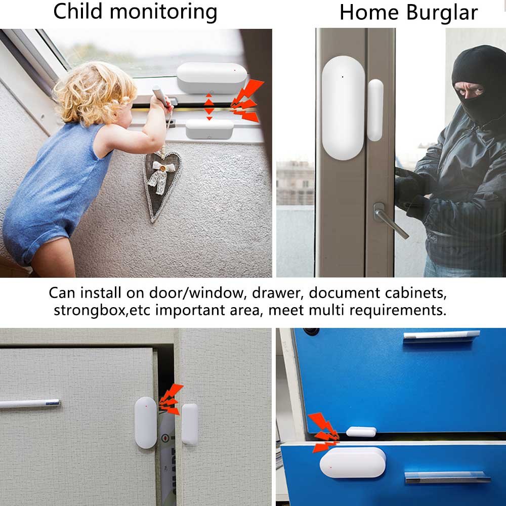 10PCS 433MHz Wireless Door Sen - Wireless Door Sensor 评论和价格